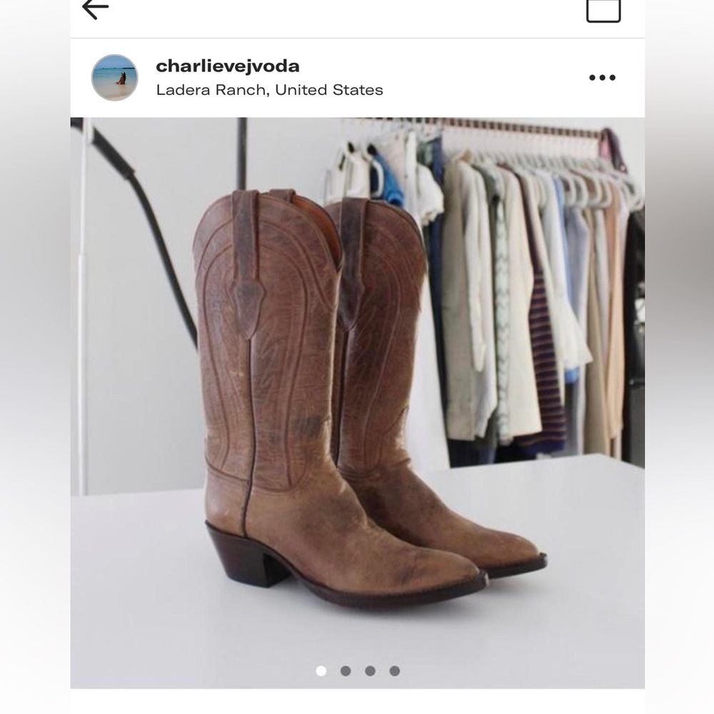 Black Jack Del Rio vintage tan leather maddog cowboy boots